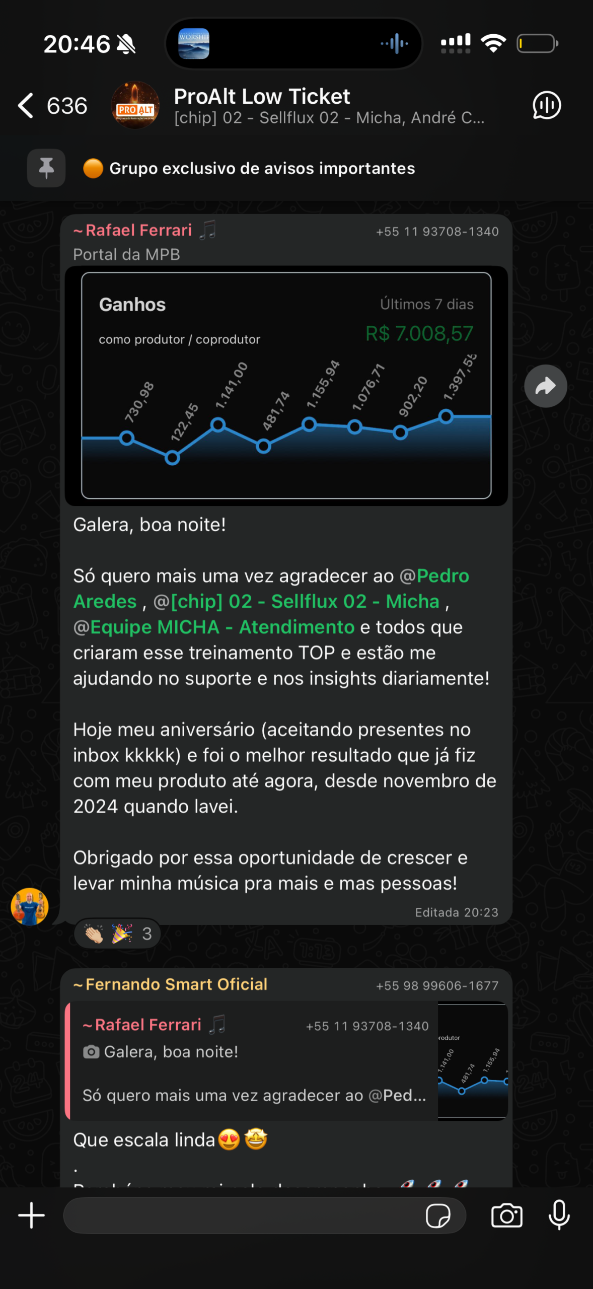 Rafael Ferrari (Portal da MPB) — R$7k/semana no nicho de música